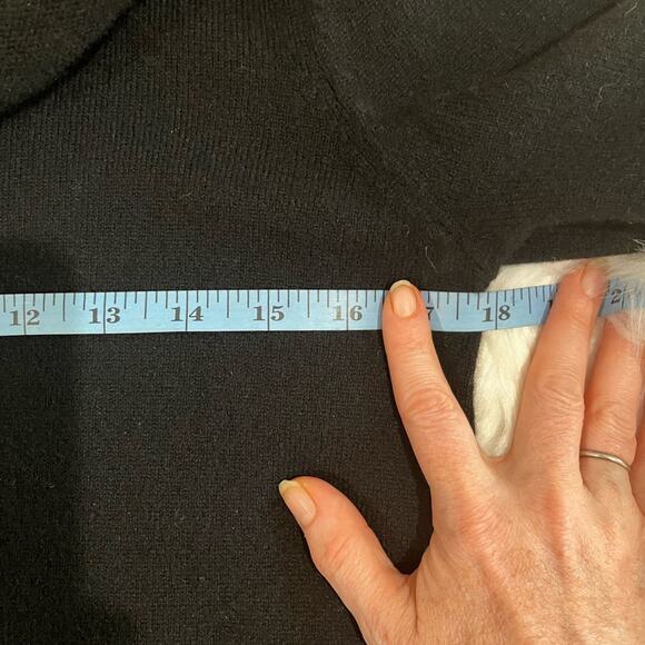 NEW Prive Cashmere Mini Exaggerated Cowl Neck 3/4 Sleeve Mini Dress Tunic S NWOT - Picture 12 of 16